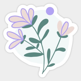 Naive cute flowers Sticker